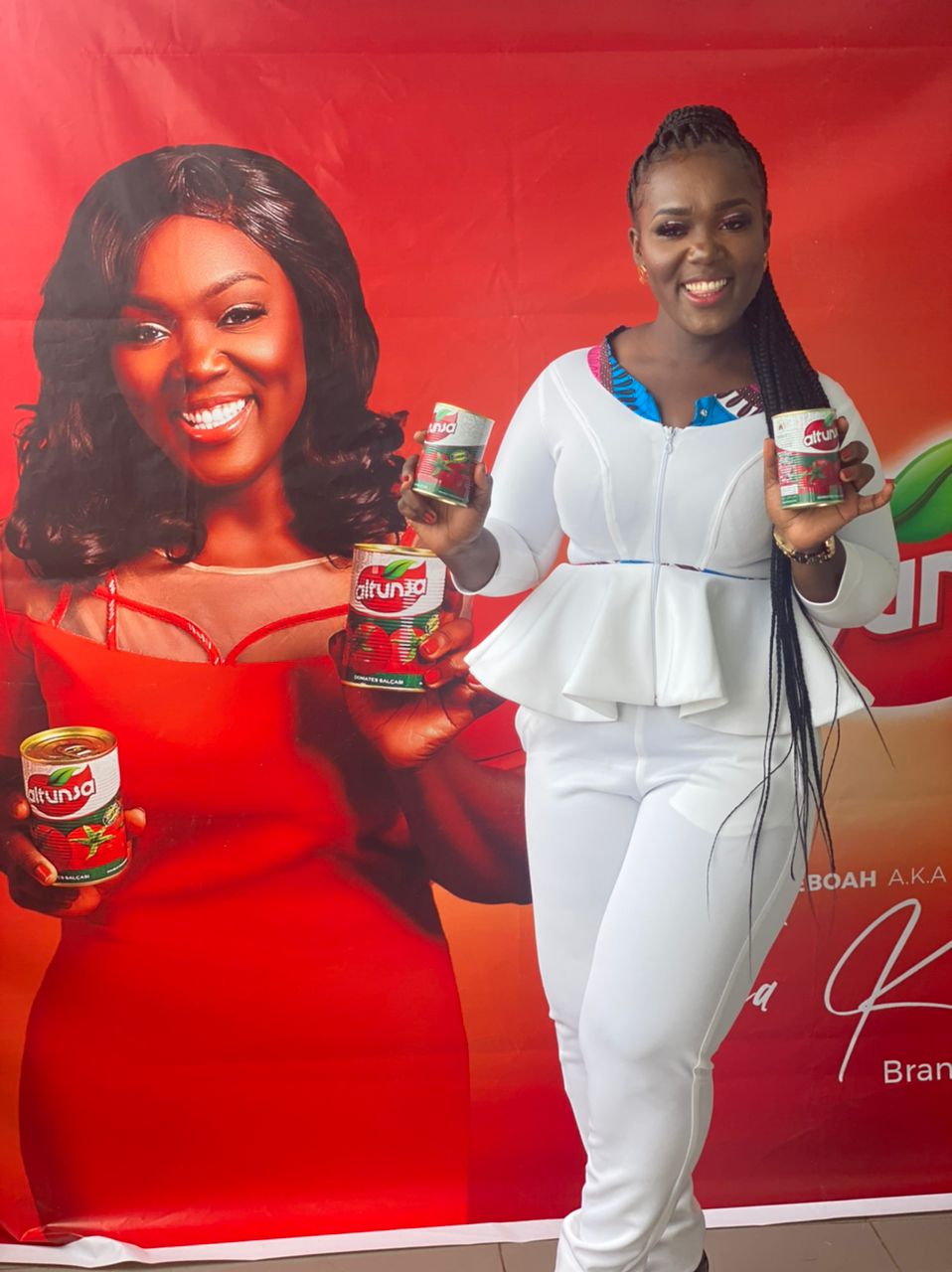 Tima Kumkum Made Brand Ambassador For Altunsa Tomato Paste Adomonline Com