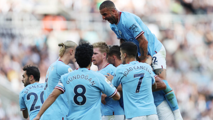 Man City celebrate