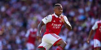 Arsenal's Gabriel Jesus in action during the Premier League match at the Emirates Stadium, London. Picture date: Saturday August 13, 2022.