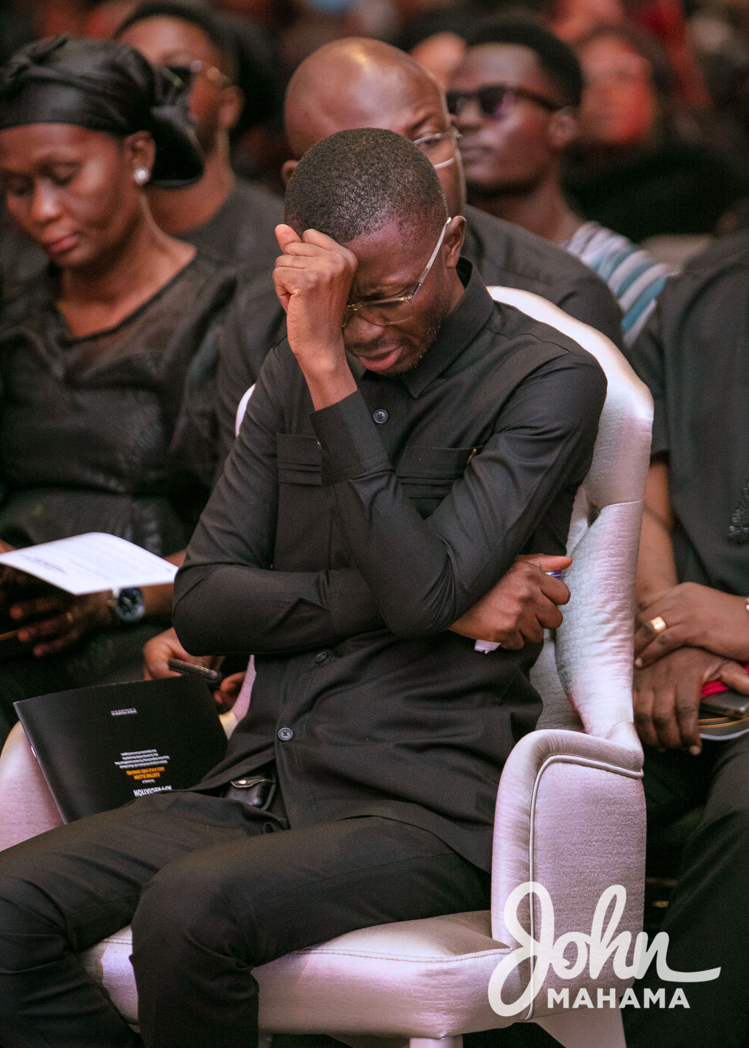 These photos of Bernard Avle at wife's funeral will break your heart -  Adomonline.com