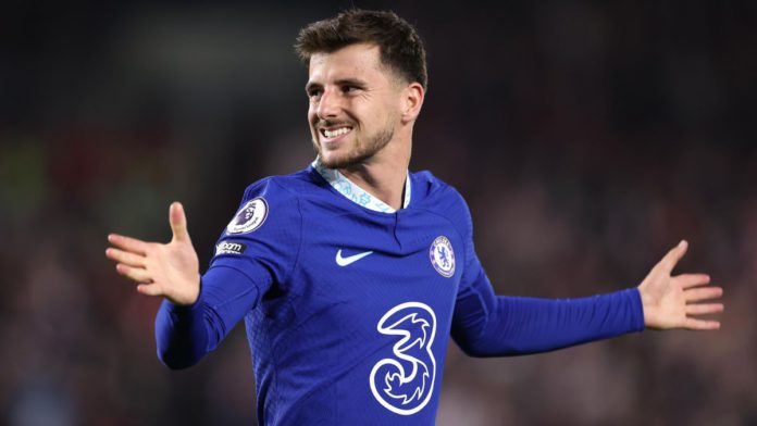 Mason Mount of Chelsea during the Premier League match between Brentford FC and Chelsea FC at Brentford Community Stadium on October 19, 2022 in Brentford, United Kingdom. Image credit: Getty Images