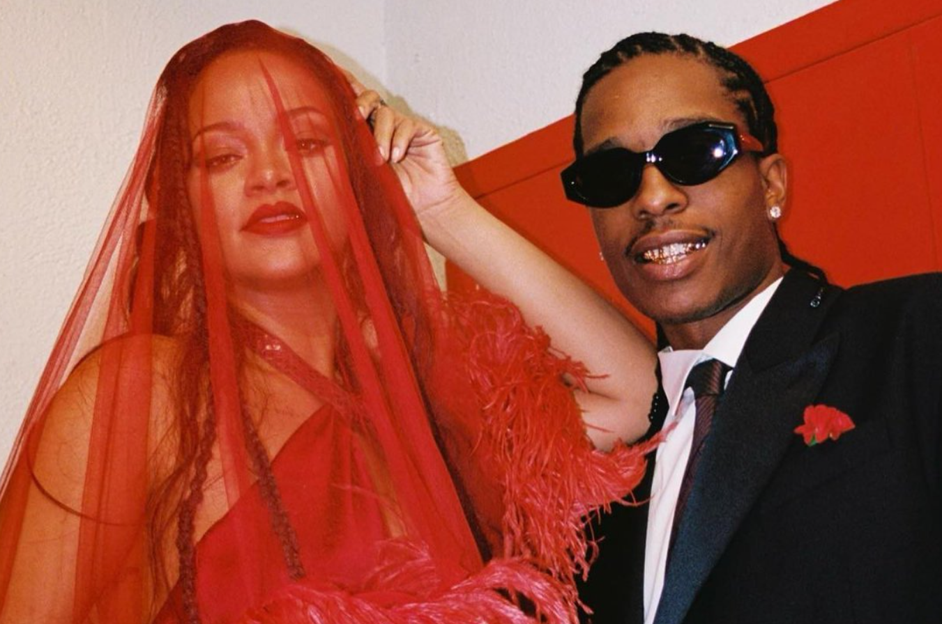 Rihanna Gets Shy As She Rocks Revealing Dress For A$ap Rocky's Birthday ...