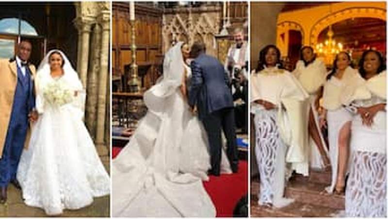 All the beautiful pictures, videos from Rita Dominic's white wedding in ...