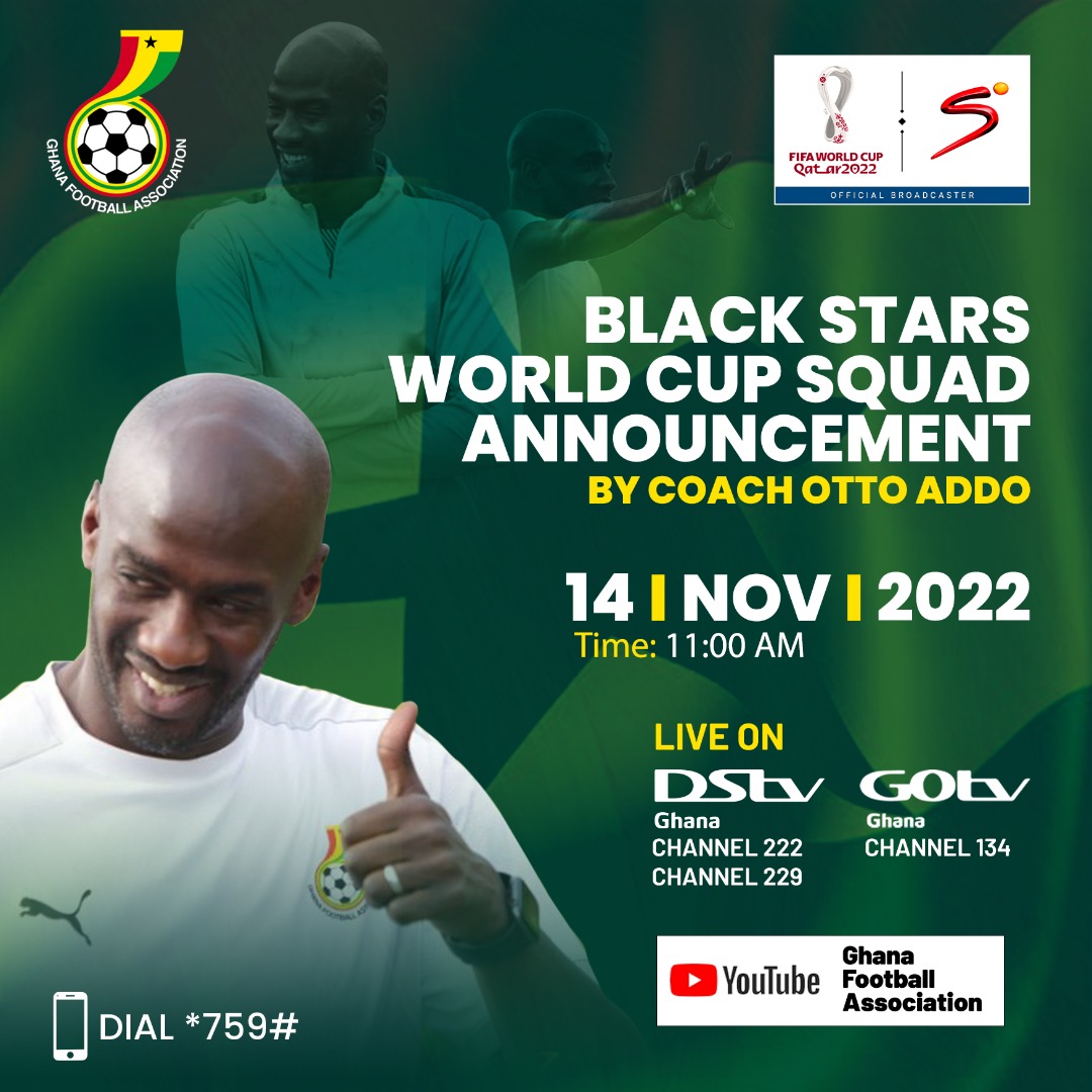 SuperSport To Broadcast Live Announcement Of Ghana Squad For FIFA World ...