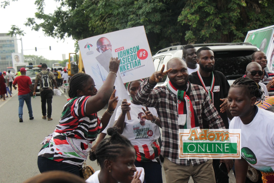 Ndc Decides: Delegates Gather Momentum At Entrance Of Stadium [photos]