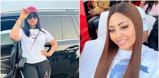 Regina Daniels shares new pics of her in a nightgown. Credit: @reginadaniels