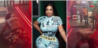 Moesha Boduong giving fire dance moves. Photo Source: @iamlexy2 @moeshaboduong