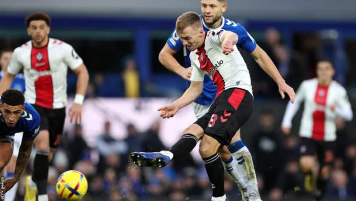 Both of James Ward-Prowse's goals came in the second half