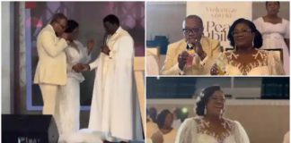 Bishop Titi-Ofei and his wife celebrate their pearl anniversary. source: @daveblog