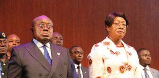 Nana Addo Dankwa Akufo-Addo and retired CJ Sophia Akuffo