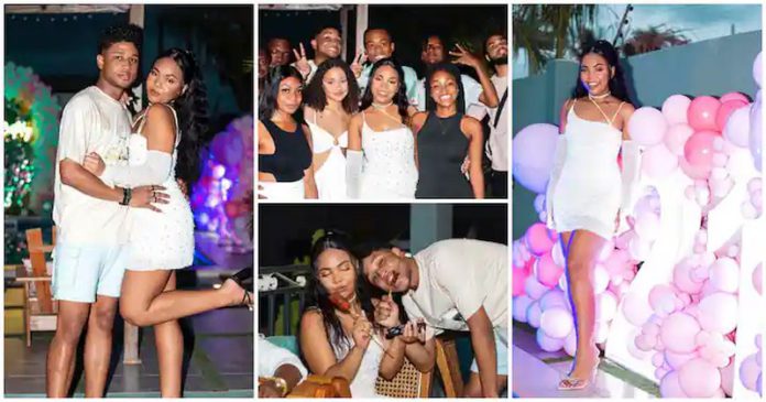 Rahim Banda's girlfriend celebrated her 21st birthday with a party Photo source: @janiece.emefa