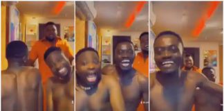 Brother Sammy danced with Lil Win in a video where they were both shirtless Photo source: @officiallilwin