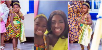 Fella Makafui and her daughter Island Frimpong looking lovely in pictures. Photo Source: @fellamakafui