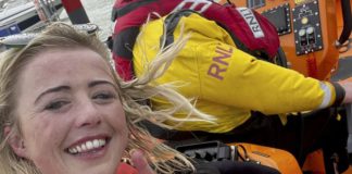 Lifeguards took less than half and hour to rescue Michaela Ogilvie after she became stuck (Image: Courtesy Michaela Ogilvie / SWNS)