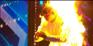 The final act on Sunday night caught a lot of heat after a man set himself on fire (Image: ITV)