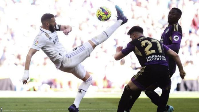 Karim Benzema scored a hat-trick in the first half for the first time in his Real Madrid career