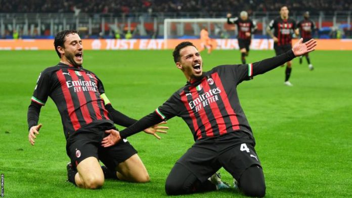 Ismael Bennacer's goal was his first in the Champions League