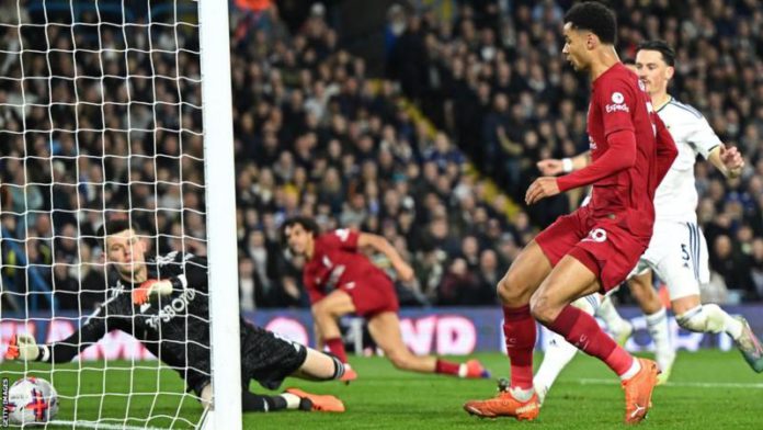 Cody Gakpo scored his fifth goal for Liverpool since joining the club in January