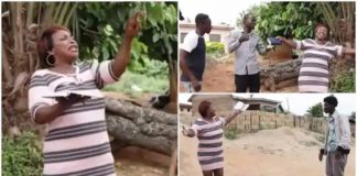 Kyeiwaa becomes an evangelist in a hilarious skit. Image Credit: Kyeiwaa Tutugyagu TV