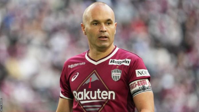 Iniesta joined Vissel Kobe in 2018 after 22 years at Barcelona