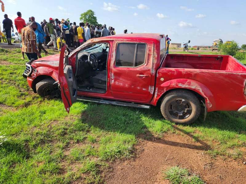 Mahama media car involved in accident