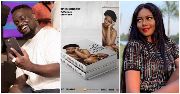 Sarkodie claims he has bought a copy of Yvonne Nelson's book Photo credit: @sarkodie @yvonnenelsongh