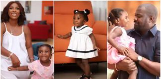 John Dumelo's daughter Malike has turned two years old Photo source: @missgeeonly, @johndumelo1