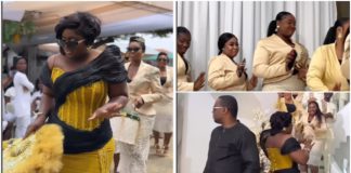 Ghanaian bride Janet and her bridesmaids slay in classy outfits. Photo credit: @live_with_kwaku