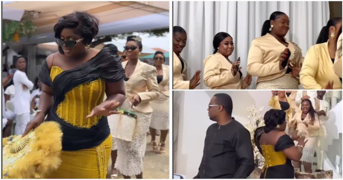 Ghanaian bride Janet and her bridesmaids slay in classy outfits. Photo credit: @live_with_kwaku