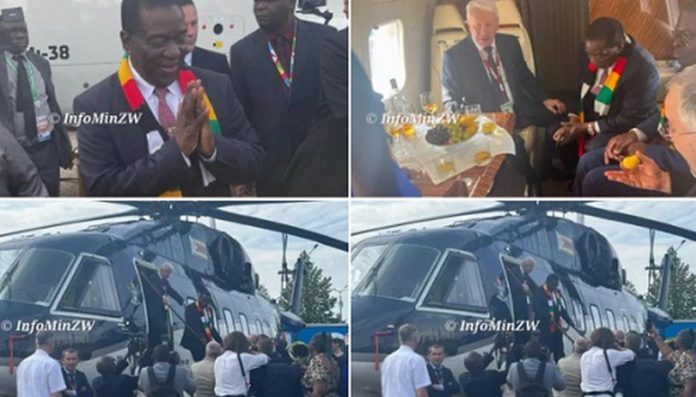 Russia: Vladimir Putin gifts Zimbabwe President Mnangagwa a helicopter