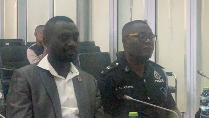 Leaked tape: Implicated police officers COP George Alex Mensah , Supt. George Akwasi Asare Supt. Eric Emmanuel Gyebi