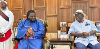 Bishop Kwabena Asiamah and former president John Agyekum Kufuor