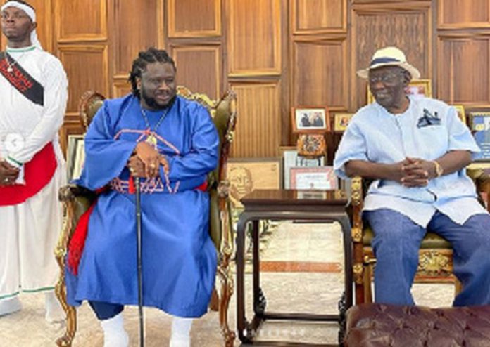 Bishop Kwabena Asiamah and former president John Agyekum Kufuor