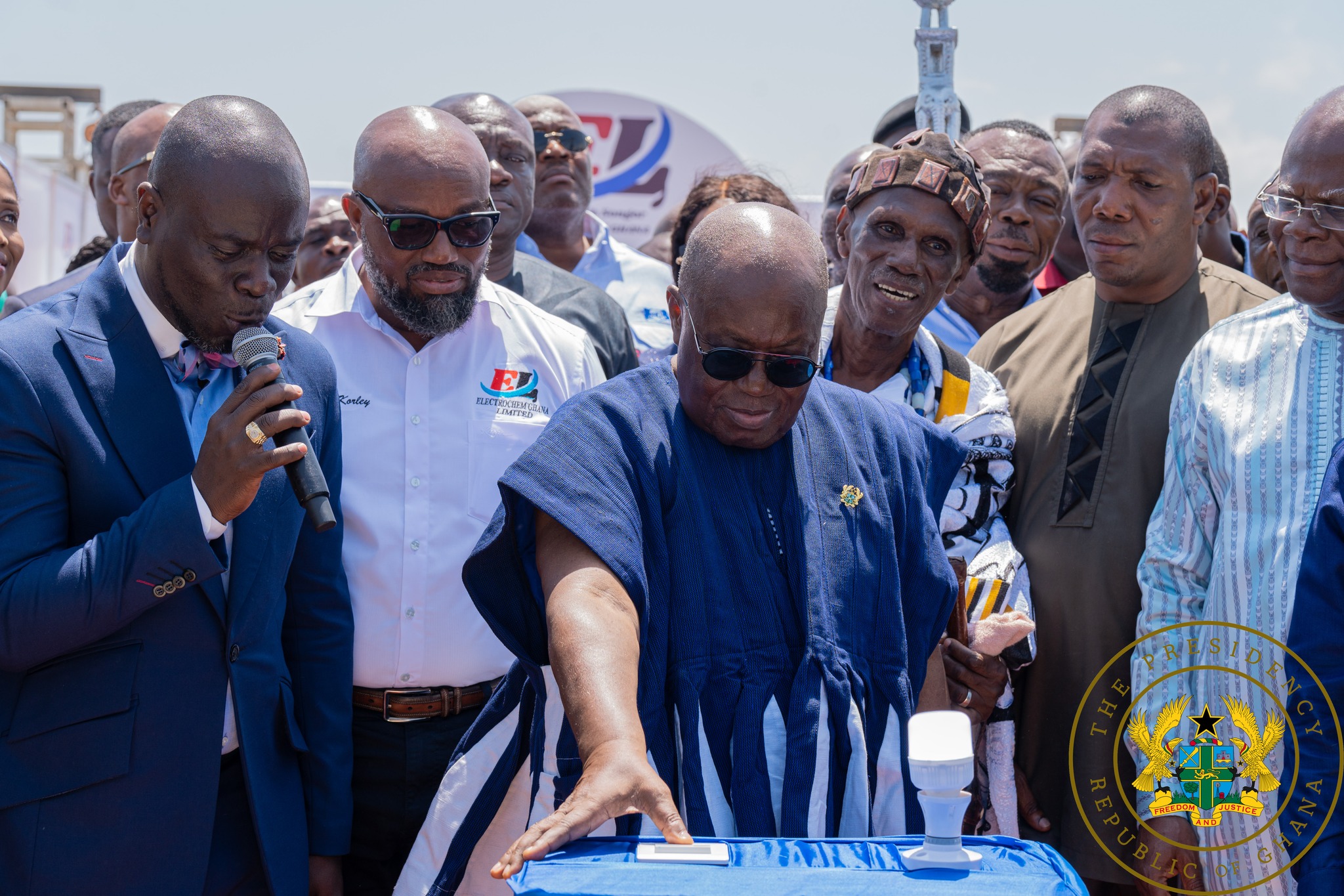 Akufo-Addo commissions $88million salt mine and processing plant at Ada ...