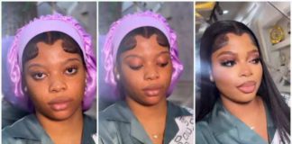 The video of the lace frontal wig has trended Credit: @kim_beautystudio