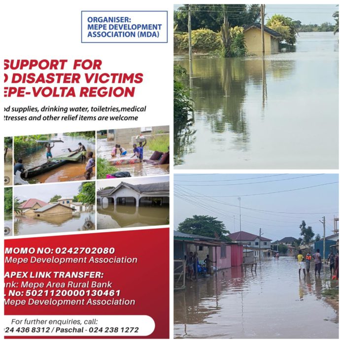 Adom Support for Mepe Flood Victims