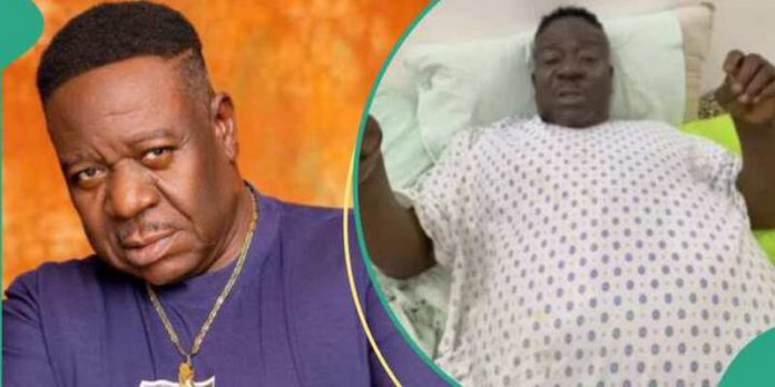 Mr Ibu's family said his leg had to be amputated. Photo credit: @realmribu