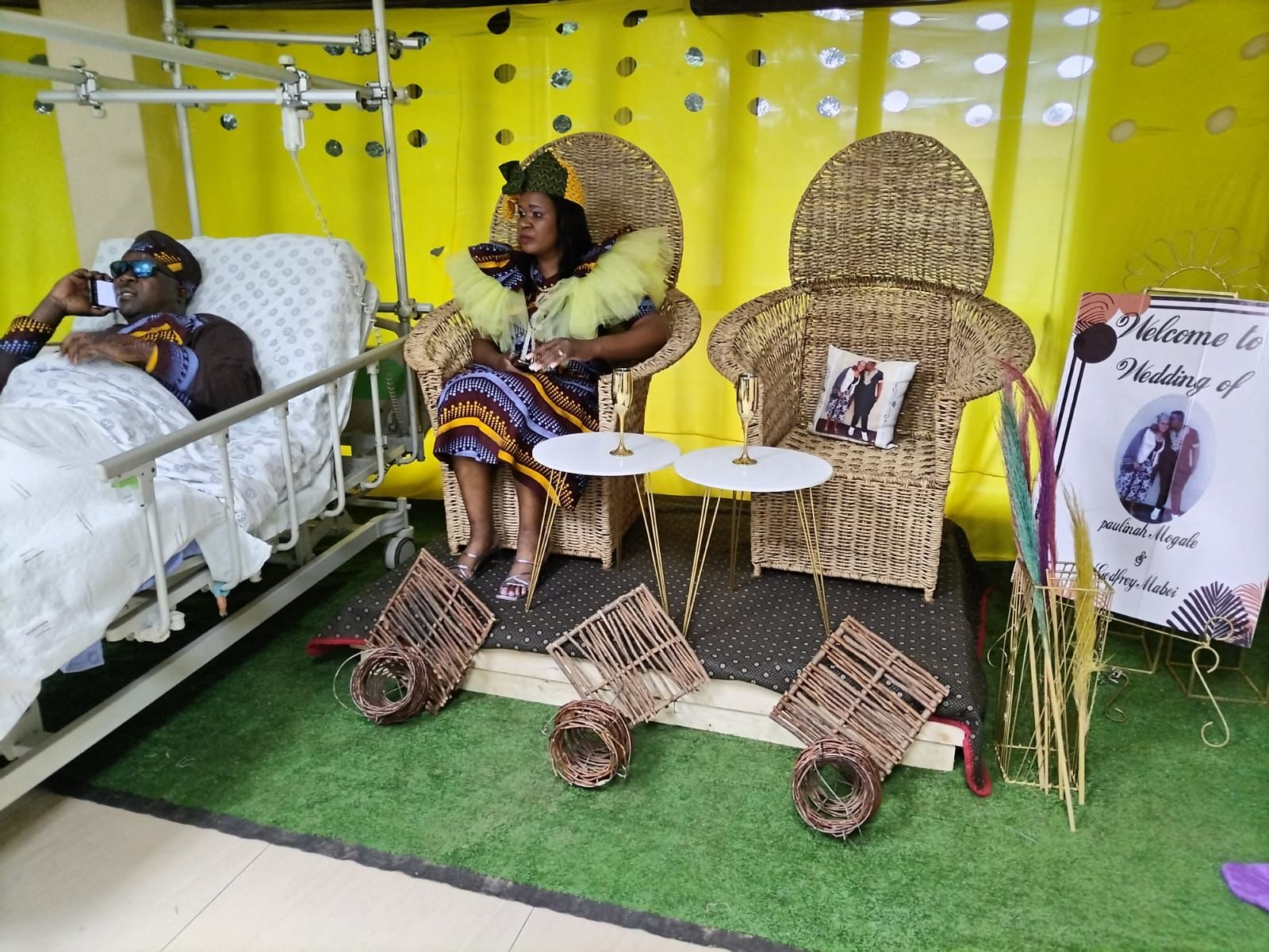 Beautiful moment as patient weds in hospital