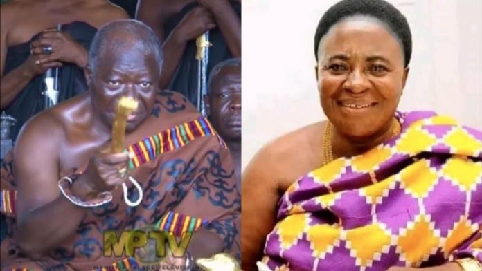 Otumfuo Osei Tutu II and Ama Serwaa Nyarko