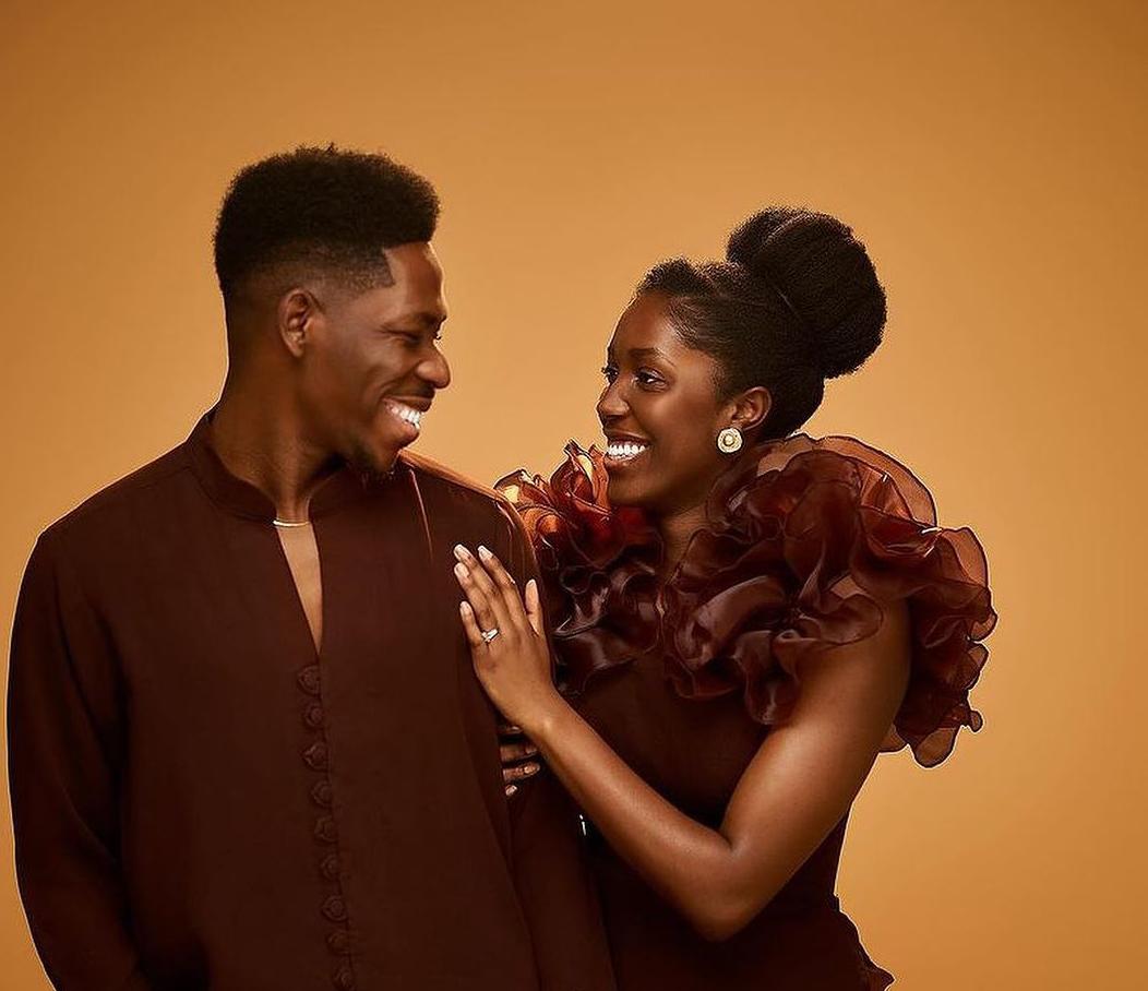 Check out lovely pre-wedding photos of Moses Bliss and Ghanaian fiancée ...