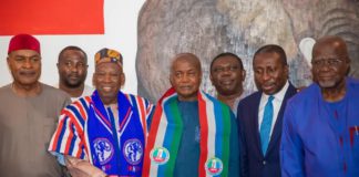 Stephen Ntim confers with executives of Nigeria’s APC Party