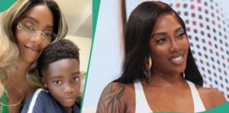 Tiwa Savage’s son Jamil's comment about her crushes. Credit: @tiwasavage