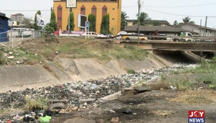 Filth-filled storm drains in Asylum Down