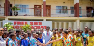 Dr Adutwum marks 60th birthday with schoolchildren