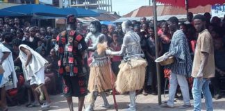 MAGICAL DISPLAYS IN SUNYANI, AS TRADITIONAL PRIESTS AND WARRIORS MOURN LATE SUNYANIMANHENE