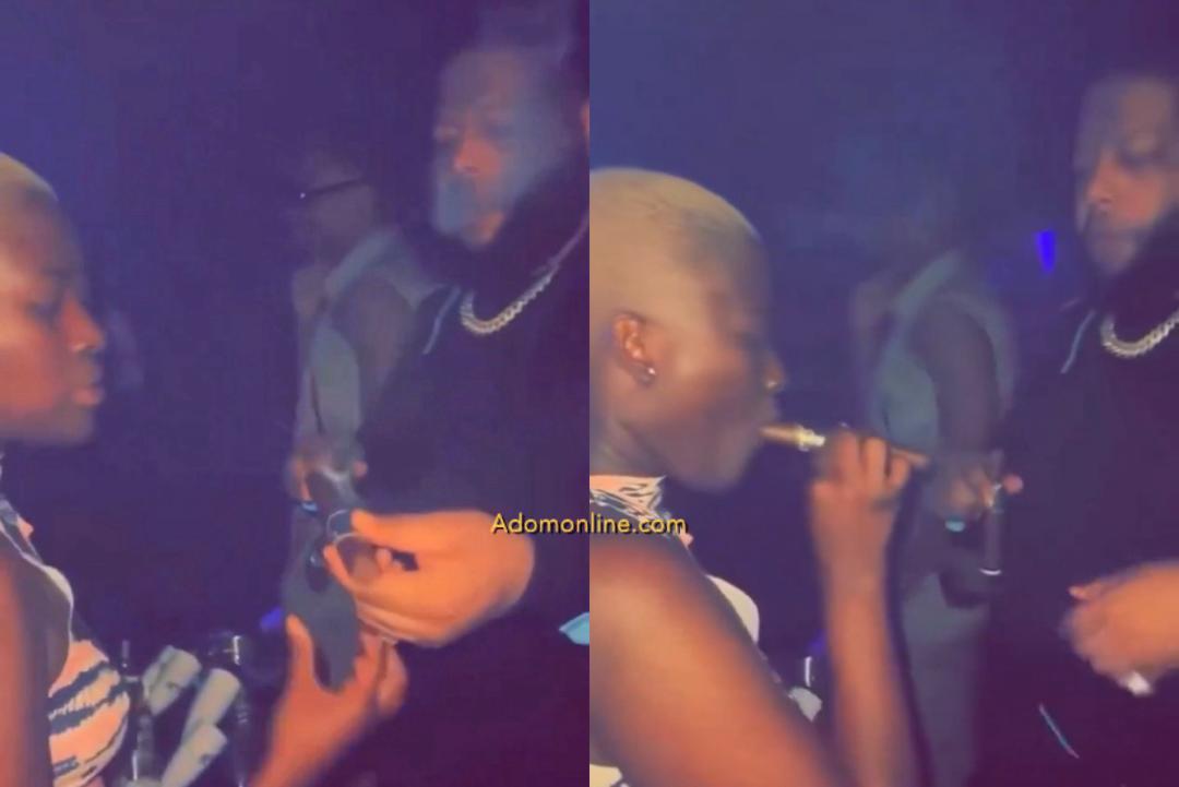 Fella Makafui and D Black's cigar-smoking video surfaces amid Medikal's ...