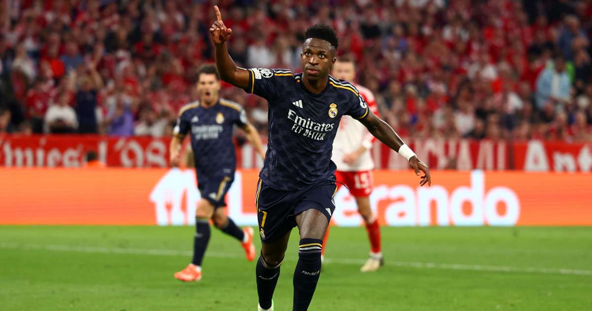UCL Vinicius' double earns Real Madrid draw with Bayern Munich