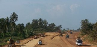 Ongoing works on the Accra-Kumasi Highway | File photo