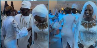 Wedding guest steals groom from bride on dancefloor Image credit: @Shadrack Amonoo Crabe