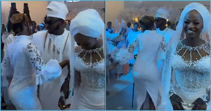 Wedding guest steals groom from bride on dancefloor Image credit: @Shadrack Amonoo Crabe